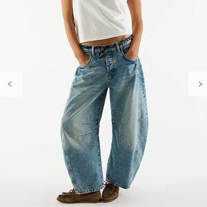 Free People Barrel Jean